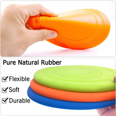 XIGOU disco de caucho natural suave y duradero para perros.