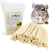 XLpeixin palitos de bambú dulces para conejos, ideales para masticar y mantener dientes en movimiento.