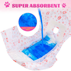 XPCARE diaper absorción rápida para mantener a la mascota seca.