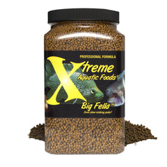 Xtreme Big Fella pellets tamaño 3-0mm para peces grandes mejora nutrición y digestión.