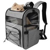 XUVIRA Mochila portadora para perros con malla transpirable para paseos frescos.