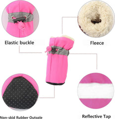 YAODHAOD botas para perro, tiras reflectantes para seguridad nocturna.