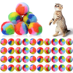Bola YBEATY arcoíris pompon para juego interactivo y estimulación