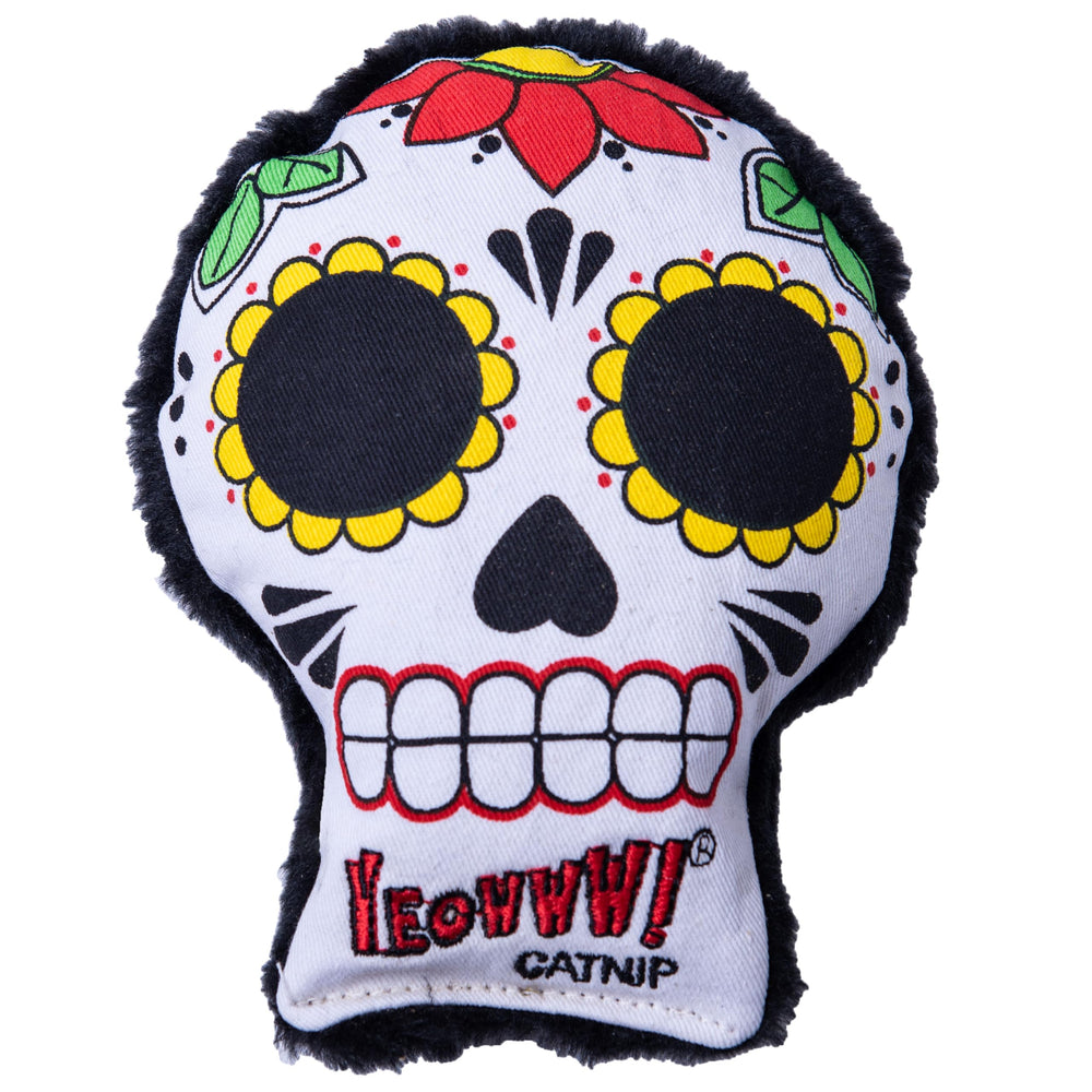 Yeowww! La CAT-rina, cara con diseño de calaveras, ideal para juego estimulante.