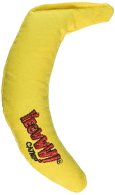 Yeowww! Juguete banano amarillo con hierba gatera para estimular el juego activo.