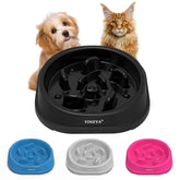 YINEYA comedero lento para perro pequeño con diseño laberinto que ayuda a comer despacio.