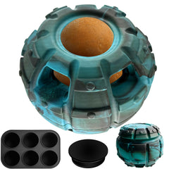 Juguete dispensador de golosinas Yipetor grande para perro, fomenta juego activo y concentración.