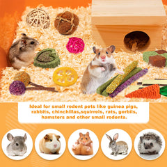 Juguete YIXUND de heno prensado, aromas naturales que atraen a tu mascota.