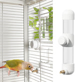 Bebedero YOOSO WING para aves, diseño sin desorden mantiene el agua limpia.