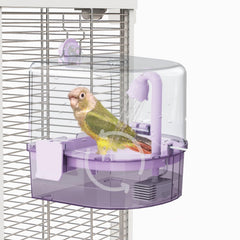 YOOSO WING Tina de ducha automática para aves, baño suave.
