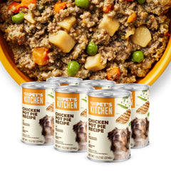 Your Pet's Kitchen chicken pot pie pack front—convenient dinner option for busy families.