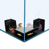 YQSLBULKY cueva acuario doble entrada para refugio seguro de peces pequeños.