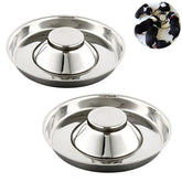Comedero YUDANSI para cachorros de diámetro grande, ideal para comida y agua.