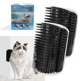 Cepillo de esquina Yuntop para gatos, masajes suaves y confortables.