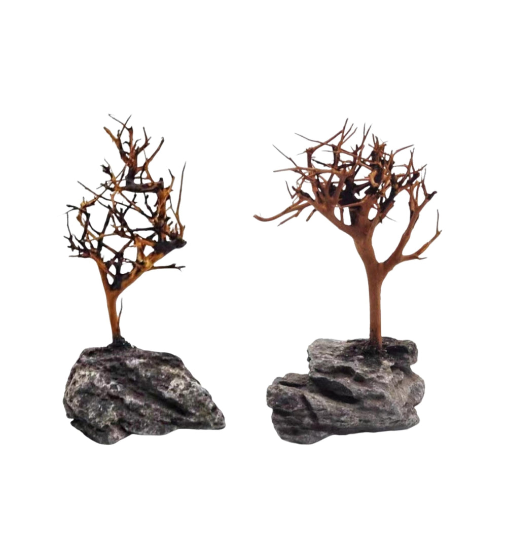 YZHZOM árbol bonsai para acuario: par de 2 unidades, decoración natural de alto impacto estético.
