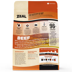 ZEAL 96% carne y órganos ofrece proteína de alta calidad para perros.