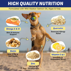 ZEBORA premios masticables de salmón para perros, sabor agradable.
