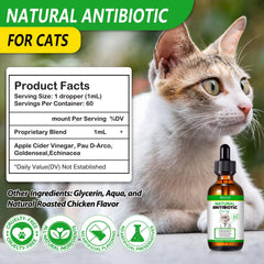 Zenpaws antibiótico natural para gatos: aplicación oral directa o en comida.