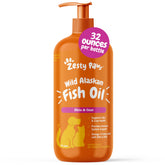 Zesty Paws aceite de pescado de Alaska en botella para piel y pelaje saludables