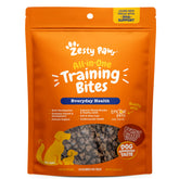 Friandises d'entraînement Zesty Paws dans l'emballage, récompense pratique pour l'entraînement.