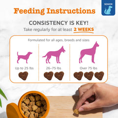 Zesty Paws Mobility Bites contiene MSM para movilidad mejorada