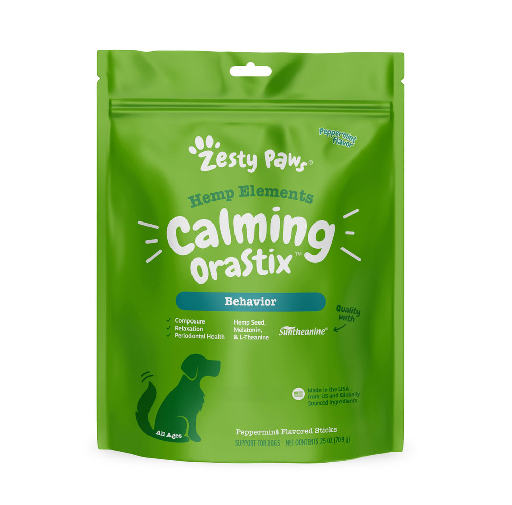 OraStix de Zesty Paws, palito calmante para perros, útil durante momentos estresantes