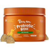 Zesty Paws probióticos para perros con enzimas digestivas, apoyando la salud intestinal