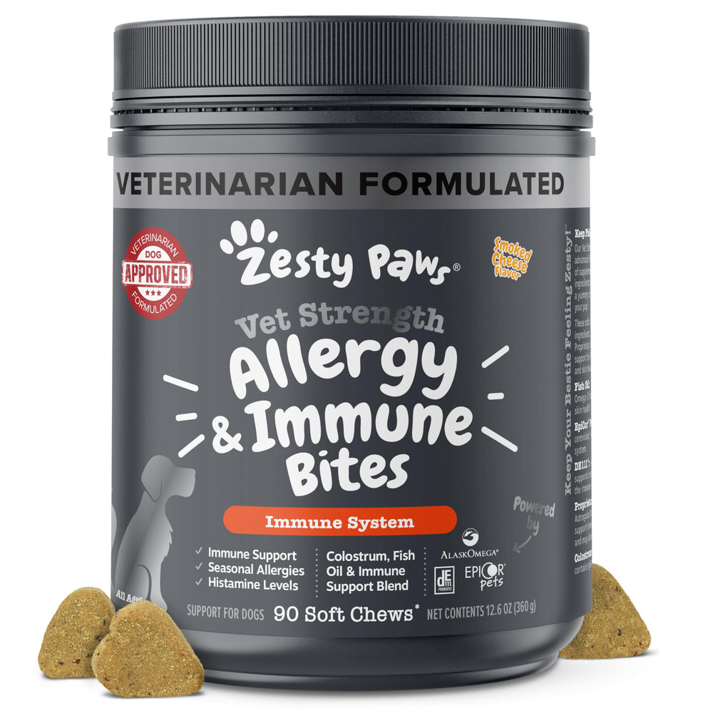 Zesty Paws Vet Strength bocadillos de alergia para perros, posibles beneficios para el bienestar