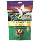 Zignature pato galletas, vista de empaque con ingredientes limitados.