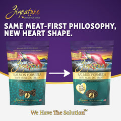 Zignature Salmón, snack blando y húmedo, perfecto para entrenamientos cotidianos.