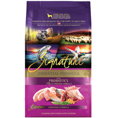 Zignature Zssential: presentación en bocados pequeños, sabrosos y fáciles de masticar para perros.