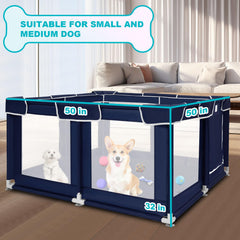 Zikopomi Playpen apto para uso interior y exterior, parque cómodo para mascotas.