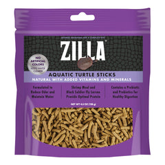 Zilla Palitos para tortugas acuáticas, empaque frontal visible.