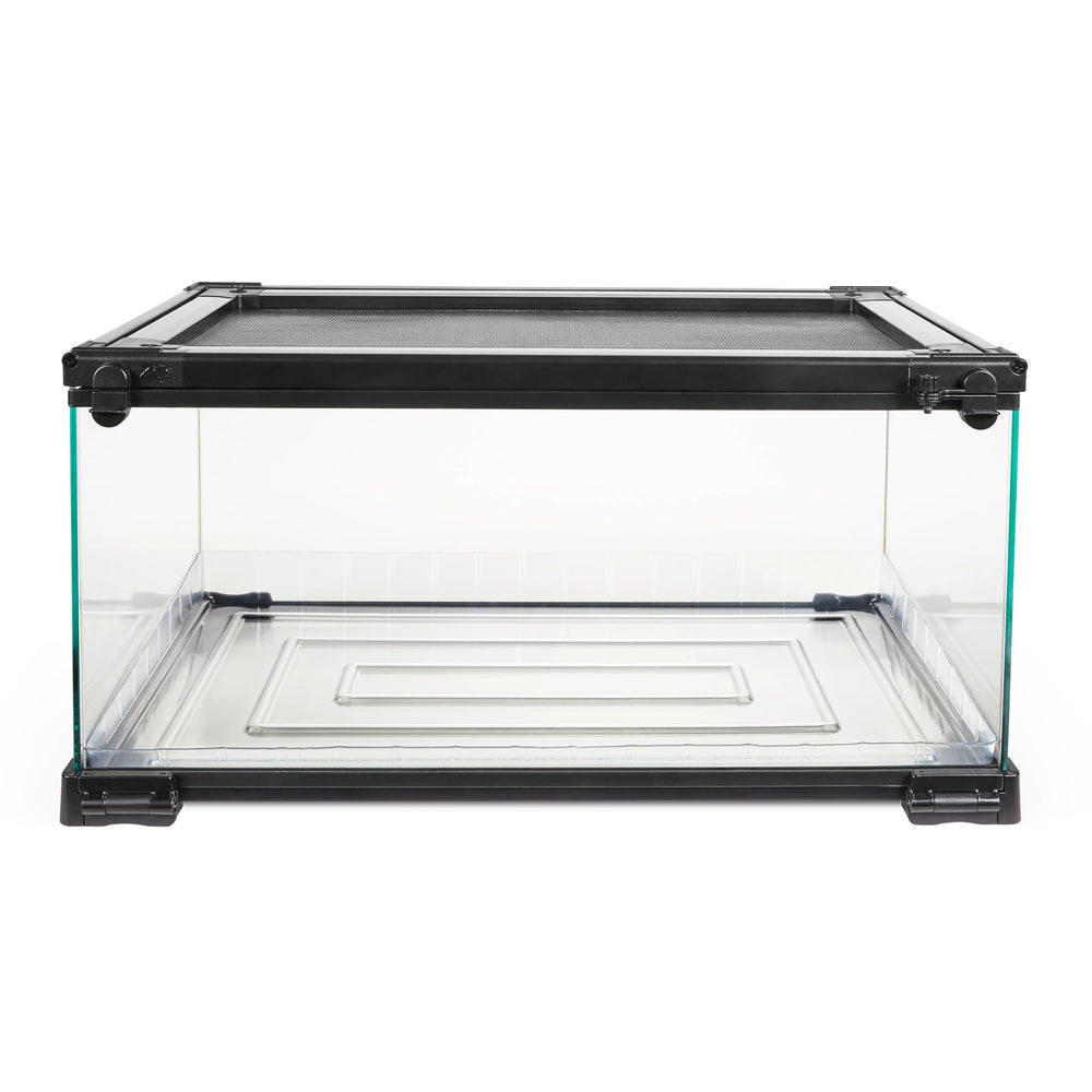 Zilla QuickBuild Terrario 10 galones frente con vista clara para observar la mascota