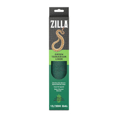 Liner verde de Zilla para terrario, tamaño 11.75x23.5 pulgadas, comodidad para el reptil.