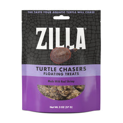 Golosinas flotantes Zilla para tortugas con camarón real, ideal para estimular la exploración.