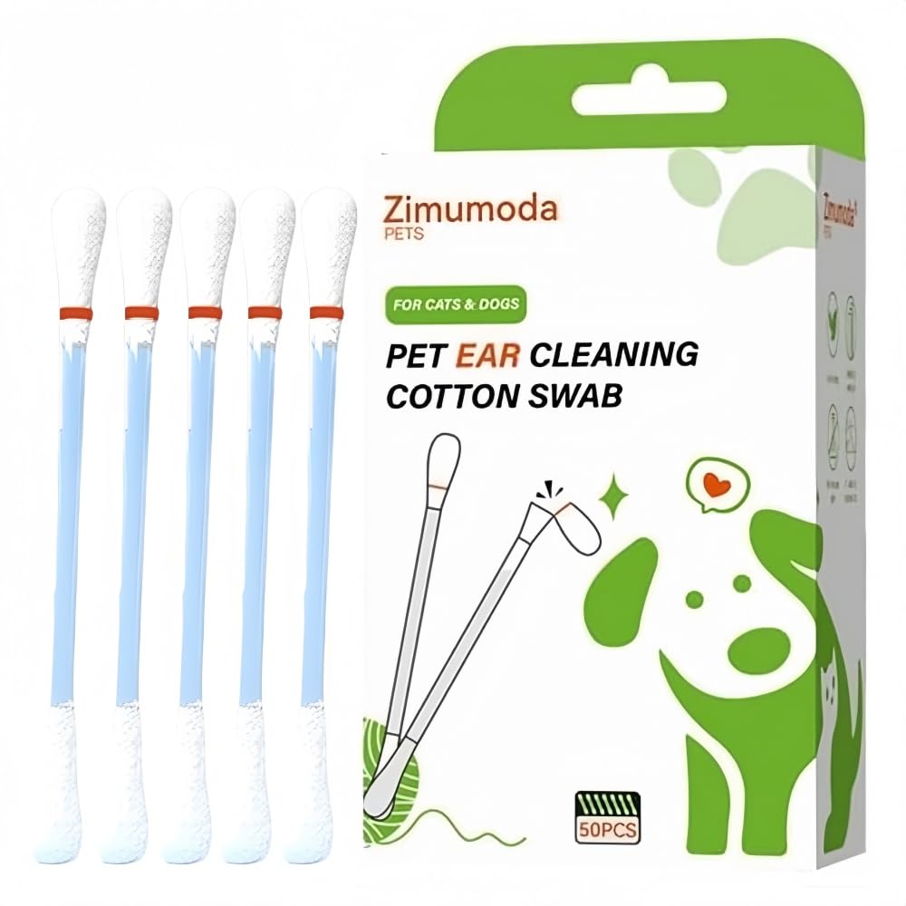 Zimumoda hisopos para limpieza de oídos de perros y gatos con aroma suave.