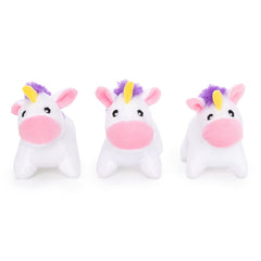 ZippyPaws Miniz de unicornios para Burrow, juego interactivo para perros.