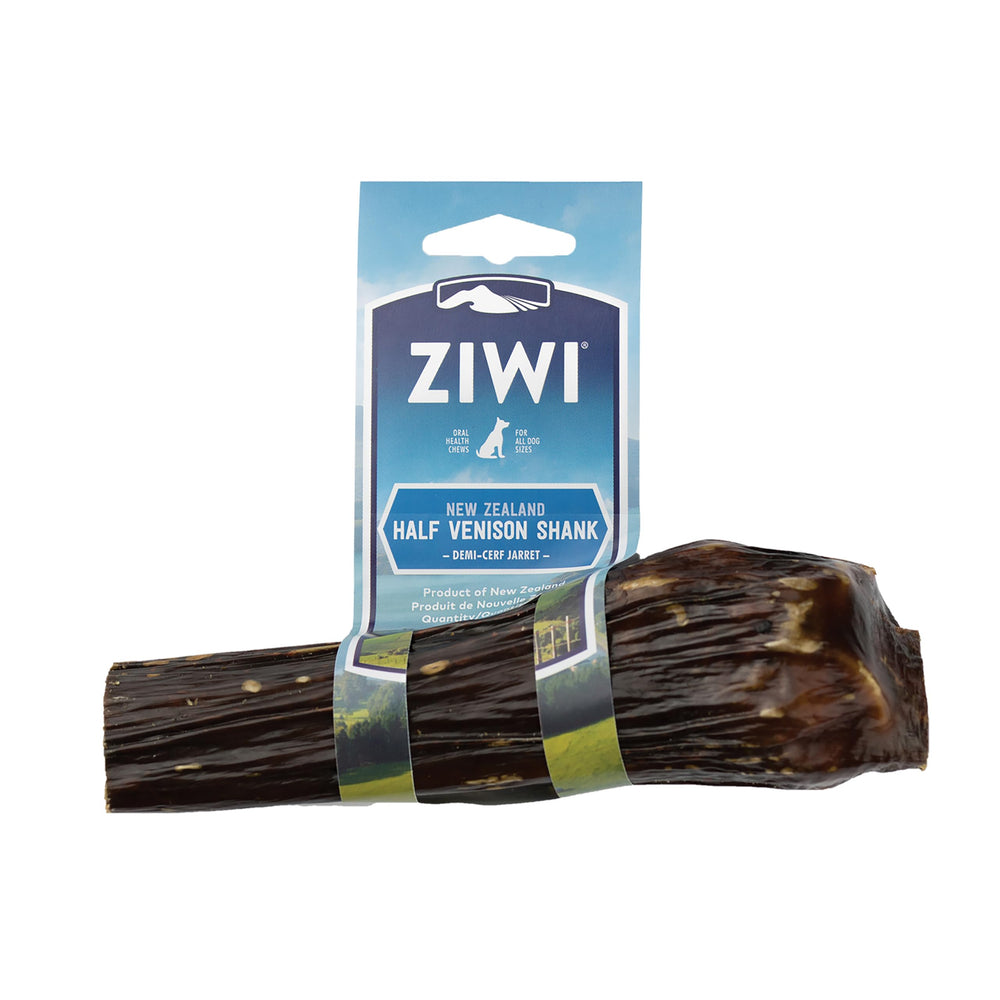 ZIWI media jarrete de ciervo envuelto en esófago de res, snack atractivo para perros pequeños y medianos