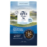 ZIWI envase con alimento cordero y verduras, ideal para todas las edades.