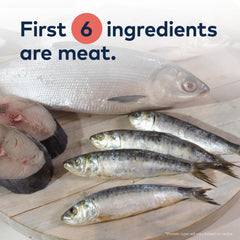 ZIWI Peak: ingredientes naturales de pescado salvaje para una dieta balanceada.