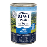 ZIWI Peak: lata de cordero, textura jugosa para perros activos.