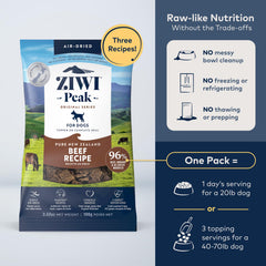ZIWI Peak: textura crujiente que agrada a perros activos.
