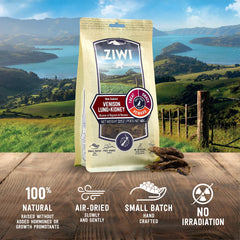 ZIWI Textura deshidratada de venado, trozo natural y sabroso.
