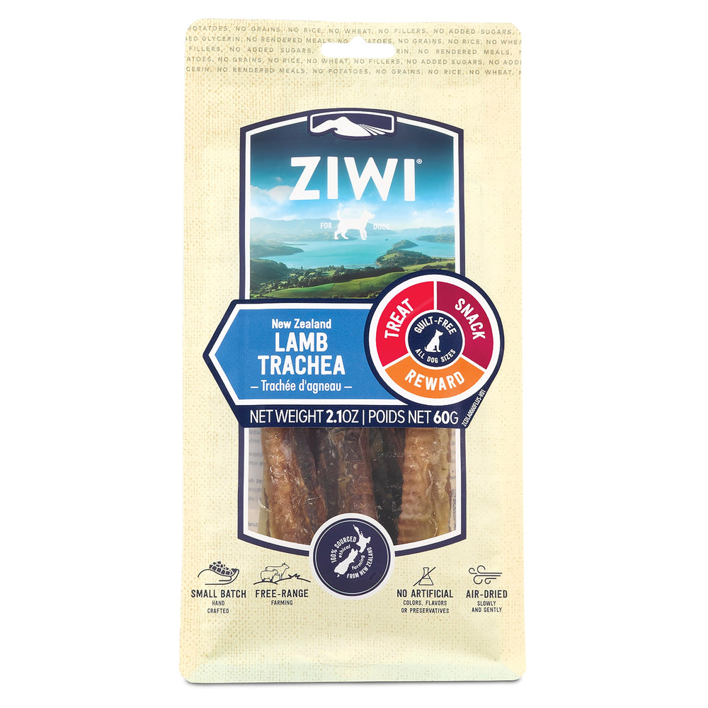 ZIWI Tráquea de Cordero: snack natural de alto valor proteico para perros