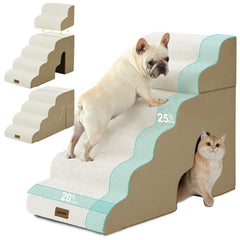 ZOMISIA escaleras para perros 6 pasos: ideal para subir al sofá sin esfuerzo.