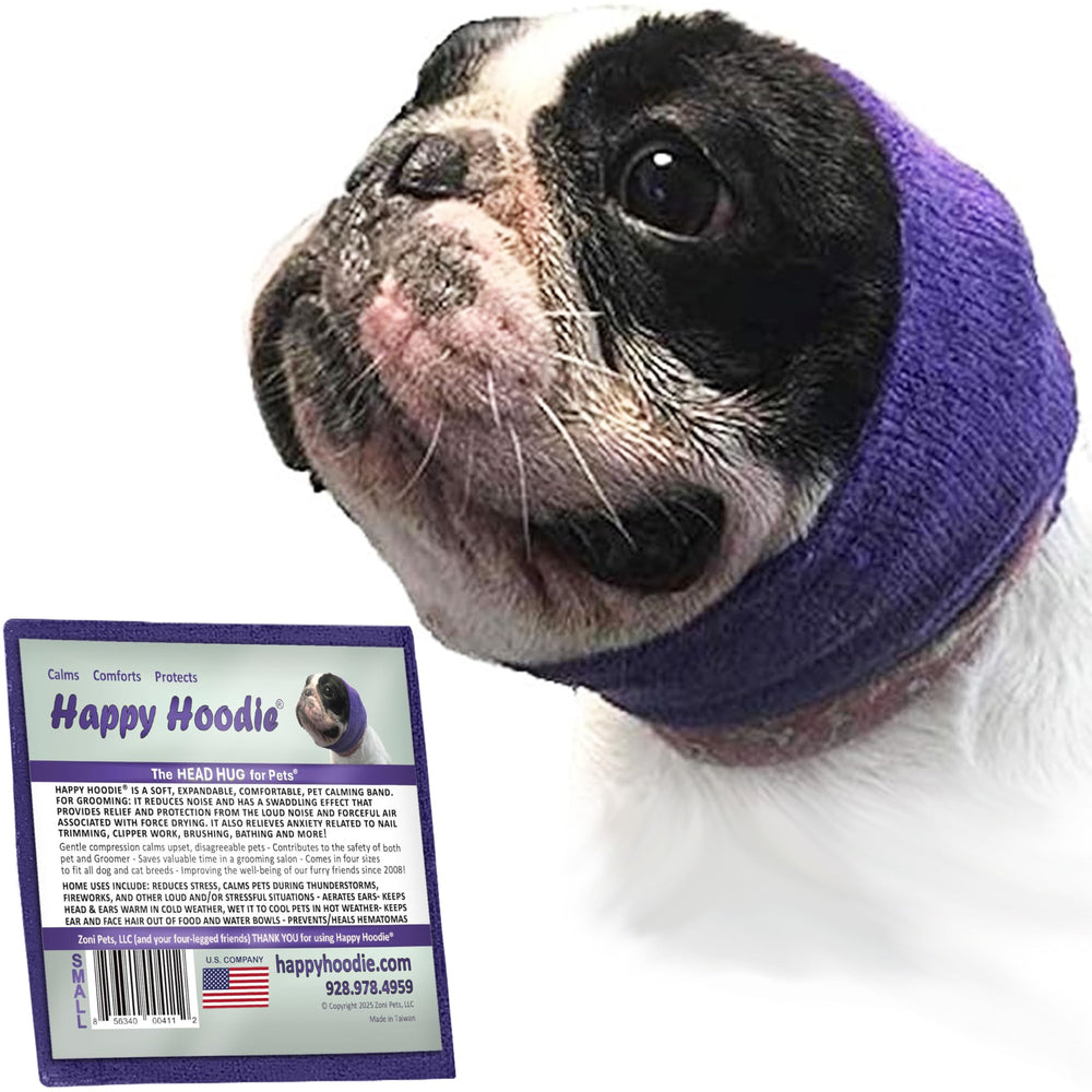 ZONI PETS Happy Hoodie banda calma para perros durante grooming