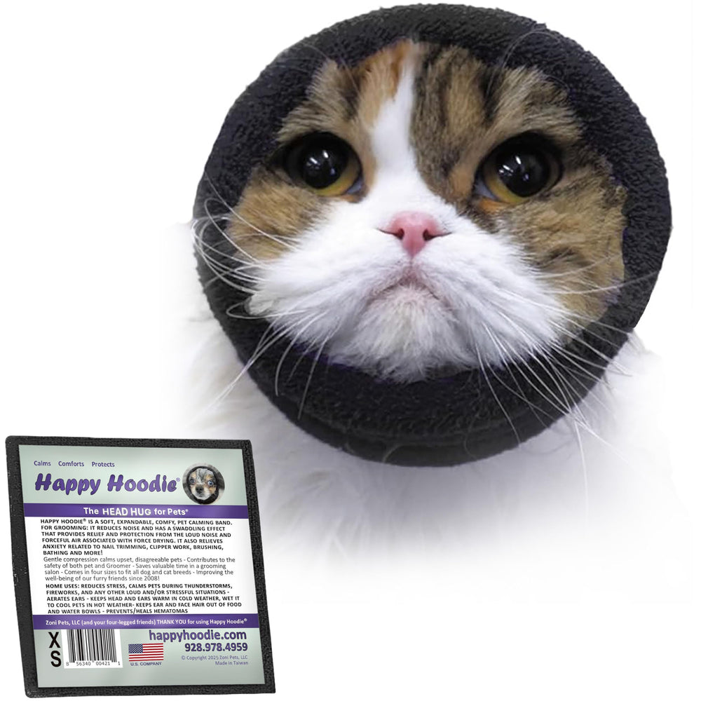 Happy Hoodie de ZONI PETS brinda calma al perro durante la peluquería.
