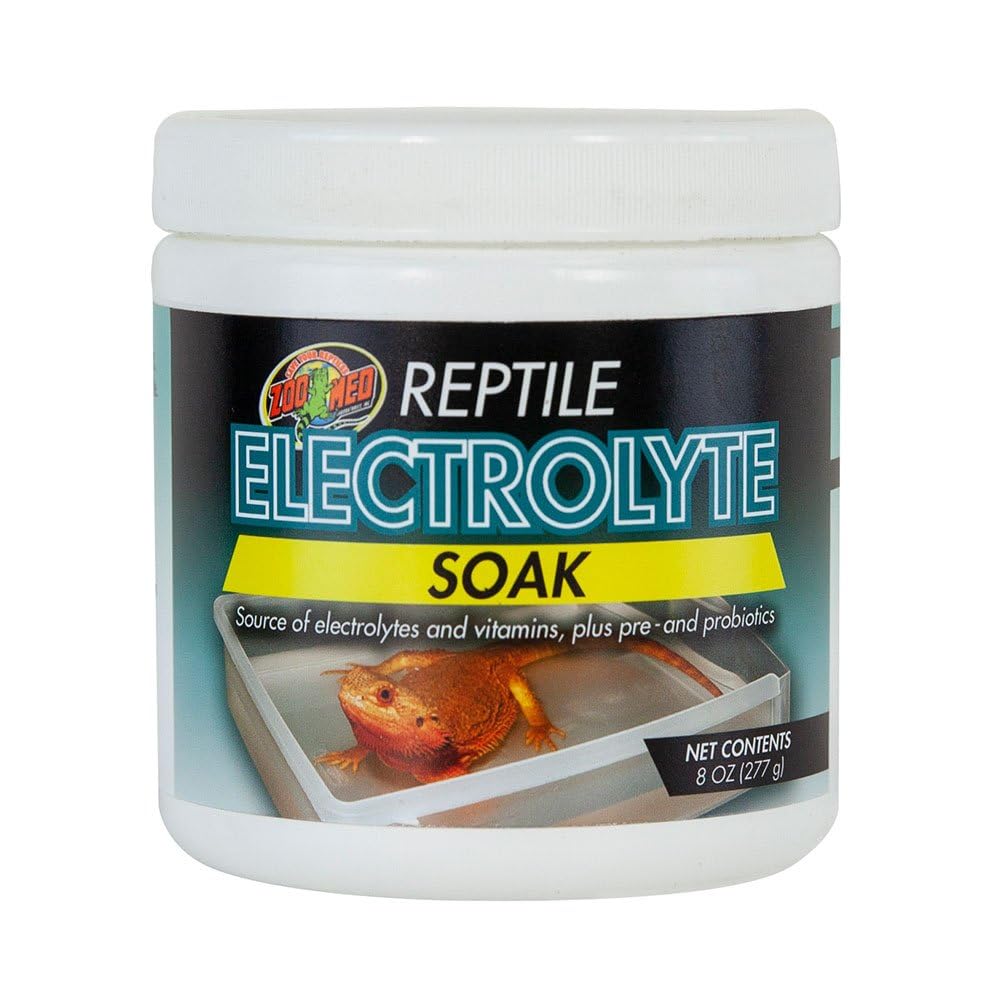Zoo Med baño de electrolitos, frasco de 16 oz, para hidratar reptiles y apoyar su piel