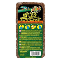 Zoo Med Eco Earth sustrato para anfibios que retiene humedad.